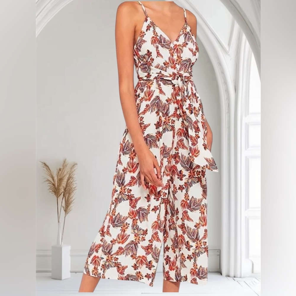 Free People Tropical Wide Leg Romper Women’s Size 6